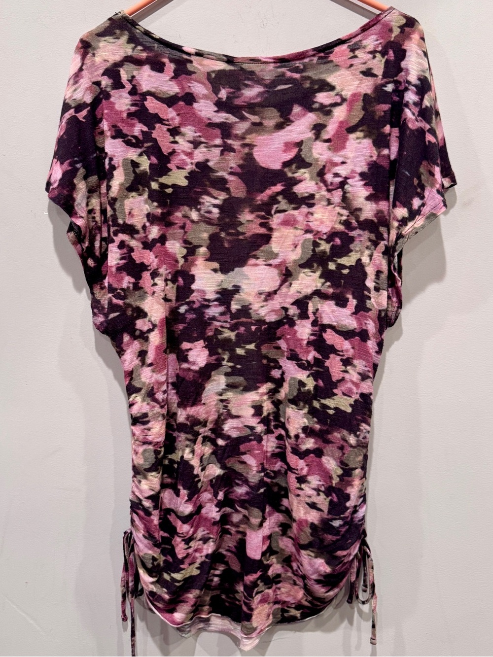 Lucky Brand Women’s Pink & Brown Camo Print Swim Cover Up Dress Size M EUC - Picture 4 of 8